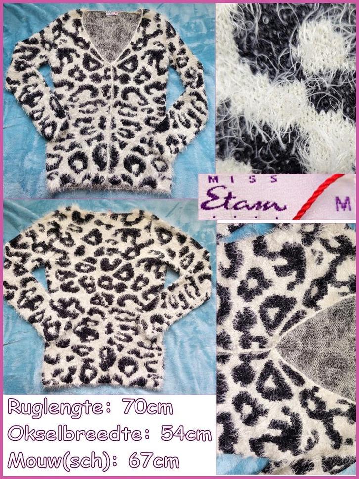 MISS ETAM ecru-zwarte vest maat M nieuw, Kleding | Dames, Truien en Vesten, Nieuw, Maat 38/40 (M), Overige kleuren, Ophalen of Verzenden