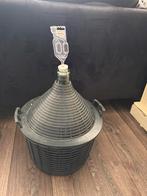 Mandfles met mand - 25 liter voor bv wijn maken, Ophalen, Gebruikt, Schaal, Rond