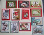 Set 25x zelfgemaakte kerstkaarten / wenskaarten kerst (v), Hobby en Vrije tijd, Kaarten | Zelfgemaakt, Verzenden, Nieuw, Kerst