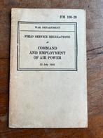 WO2 Amerikaans USAAF Command Employment Air power 1943, Verzamelen, Militaria | Tweede Wereldoorlog, Verzenden, Nederland, Boek of Tijdschrift