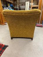 Twee vintage fauteuils, deels originele stof, Ophalen, Gebruikt, 75 tot 100 cm, 50 tot 75 cm