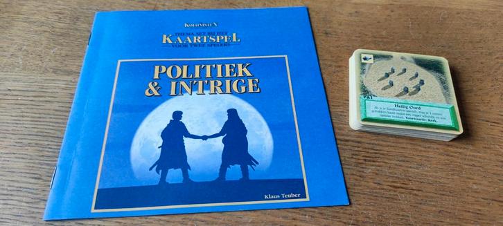 Kolonisten v.Catan Kaartspel uitbreiding Politiek & Intrige, Hobby en Vrije tijd, Gezelschapsspellen | Kaartspellen, Zo goed als nieuw
