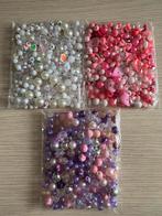3 bags of pink, white and purple mixed beads, Ophalen of Verzenden, Zo goed als nieuw