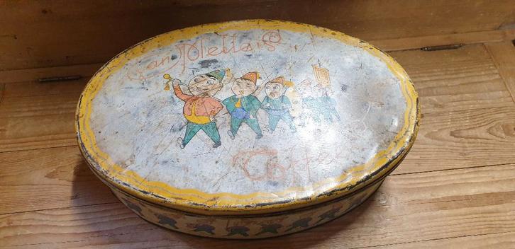 Blik van Melle winkelblik ovaal, Verzamelen, Blikken, Gebruikt, Overige, Ophalen of Verzenden