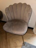 Taupe Schelpen Stoelen - Goed Onderhouden, Ophalen of Verzenden, Zo goed als nieuw, Vier, Stof