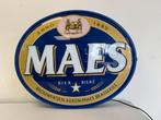 MAES Bier oude reclame lichtbak, Verzamelen, Biermerken, Ophalen, Gebruikt, Reclamebord, Plaat of Schild, Overige merken