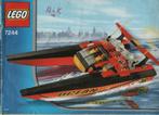 lego 7244-1 lego city speedboot uit 2005, Ophalen of Verzenden, Gebruikt, Complete set, Lego