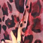 Given blouse roze fuchsia / bordeaux luipaard print M 45550, Kleding | Dames, Maat 38/40 (M), Verzenden, ., Given