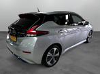 Nissan Leaf Tekna 40 kWh (bj 2018, automaat), Auto's, 12 maanden, Gebruikt, Zwart, Leder en Stof