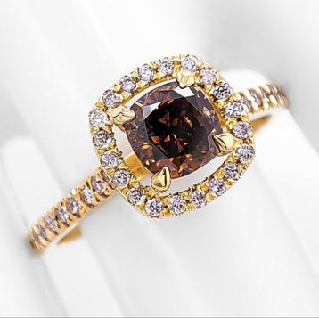 Gouden ring - 14kt - 1.31 karaat diamanten gecertificeerd 