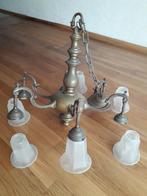Antieke kroonluchter vintage plafond lamp, Ophalen, Zo goed als nieuw