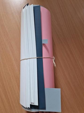 Diverse kleuren stukken flock folie voor de plotter  beschikbaar voor biedingen