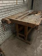Vintage Werkbank - Robuust en Authentiek, Doe-het-zelf en Verbouw, Werkbanken, Ophalen, Gebruikt, 120 tot 170 cm, Bankschroef