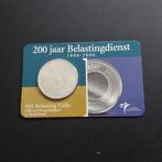 5 euro in coincard 200 jaar belastingsdienst UNC, Ophalen of Verzenden, Koningin Beatrix, Euro's, Zilver