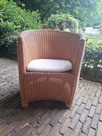 Rieten fauteuil. Met kussen, Ophalen, Zo goed als nieuw, Rotan