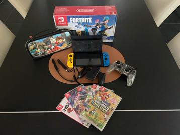 Nintendo Switch Fortnite Editie + Games! beschikbaar voor biedingen