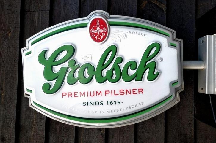 Grolsch lichtbak., Verzamelen, Merken en Reclamevoorwerpen, Gebruikt, Lichtbak of (neon) lamp, Ophalen of Verzenden