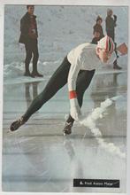 Schaatsen Fred Anton Maier Noorwegen Info op achterkant, Verzamelen, Ansichtkaarten | Themakaarten, Verzenden, 1960 tot 1980, Gelopen