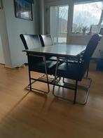 Complete set met 6 stoelen, salontafel en tv meubel, Huis en Inrichting, Complete eetkamers, 4 tot 6 stoelen, Zo goed als nieuw