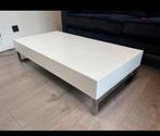 Prachtige lage salontafel hooglans wit, Minder dan 50 cm, 100 tot 150 cm, Rechthoekig, Zo goed als nieuw