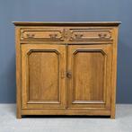 Beschilderde antieke oude Franse houten meidenkast vintage, Antiek en Kunst, Ophalen