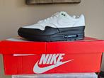 Nike Air Max 1 White Black Chlorophyll, Ophalen of Verzenden, Nieuw, Wit