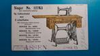 Assen Singer sewing machines Africa Congo reclame, Verzamelen, Ophalen of Verzenden, Voor 1920, Ongelopen, Drenthe