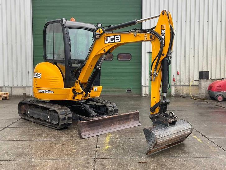 2017 JCB 8030ZTS Mini rupsgraafmachine, Zakelijke goederen, Machines en Bouw | Kranen en Graafmachines, Graafmachine