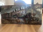 Metalen schilderij 3d. lxb. 1,50x0,70 m., Ophalen of Verzenden, Zo goed als nieuw, Schilderij