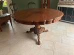 Antieke biedermeier eettafel met 6 stoelen en tussenstuk, Antiek en Kunst, Antiek | Meubels | Tafels, Ophalen