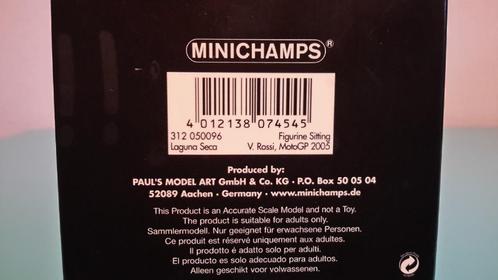 Minichamps Figuur Rossi MotoGP Laguna Seca 2005, Hobby en Vrije tijd, Modelauto's | 1:5 tot 1:12, Zo goed als nieuw, Motor, 1:9 t/m 1:12