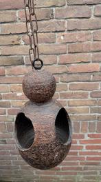 Hangende ijzeren lantaarn/windlicht/tuindecoratie, Tuin en Terras, Tuinbeelden, Ophalen, Gebruikt, Metaal, Overige typen