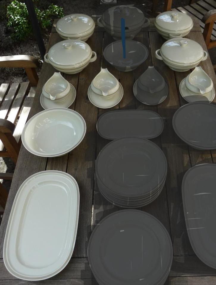 Rosenthal Winifred Linienspiel porselein dien/serveerservies, Antiek en Kunst, Antiek | Servies los, Ophalen