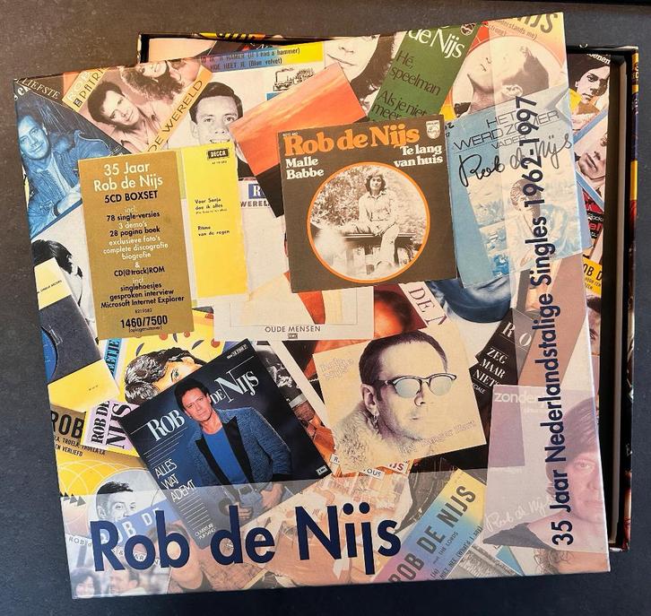 ROB DE NIJS - 35 Jaar Rob de Nijs ( 5CD Boxset ), Cd's en Dvd's, Cd's | Nederlandstalig, Zo goed als nieuw, Pop, Boxset, Ophalen of Verzenden