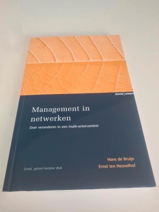 E.F. ten Heuvelhof - Management in netwerken, Boeken, Wetenschap, Zo goed als nieuw, Sociale wetenschap, Ophalen of Verzenden