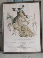 Vintage kappersdiploma litho gesig.Armand Massonet ,kapper,, Antiek en Kunst, Ophalen of Verzenden