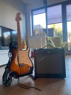Fender Squier Strat elektrische gitaar met versterker, Muziek en Instrumenten, Snaarinstrumenten | Gitaren | Elektrisch, Ophalen