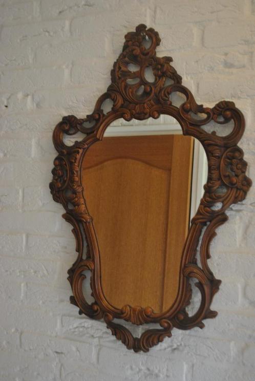 Spiegel, Barok, kitsch, brocante, Huis en Inrichting, Woonaccessoires | Spiegels, Gebruikt, Minder dan 50 cm, Minder dan 100 cm