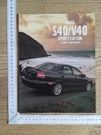 Volvo S40 & V40 Sports Edition, folder 2000, Ophalen of Verzenden, Gelezen, Volvo