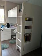 Smastad hoogslaper met bureau IKEA, Ophalen, Zo goed als nieuw, Hoogslaper