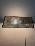 Messing jaren 80 leeslamp / tafellamp met geperforeerde kap, Minder dan 50 cm, Gebruikt, Ophalen of Verzenden, Jaren 80