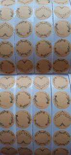 Nr.  23 :  80 mooie kraftstickers / zelfklevende etiketten., Ophalen of Verzenden, Nieuw, Meerdere stickers