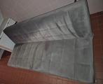 Slaapbank grijs, Ophalen, 90 cm, Tweepersoons, 190 cm of minder