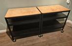 2 IKEA Bror Werkbanken op Wielen - Gebruikt, Huis en Inrichting, Ophalen, Gebruikt