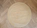 Rond rotan vloerkleed 110cm, Crème, Gebruikt, Rond, Ophalen of Verzenden