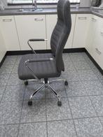 bureaustoel nieuwstaat donkergrijs stof, Huis en Inrichting, Bureaustoelen, Ophalen, Ergonomisch, Zo goed als nieuw, Grijs
