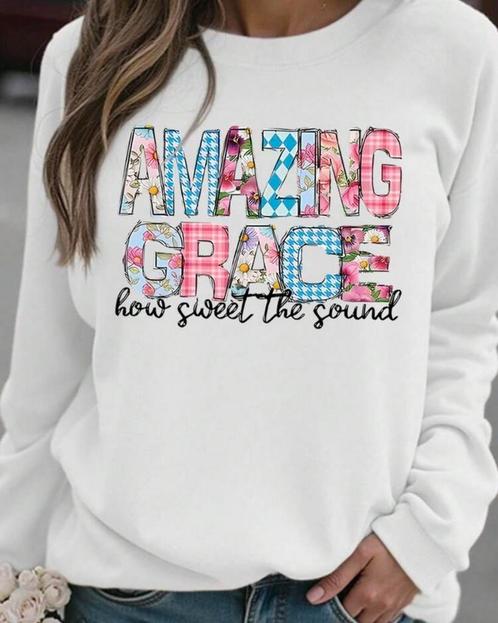 Sweater Grace Wit (44-52), Kleding | Dames, Grote Maten, Nieuw, Trui of Vest, Wit, Verzenden