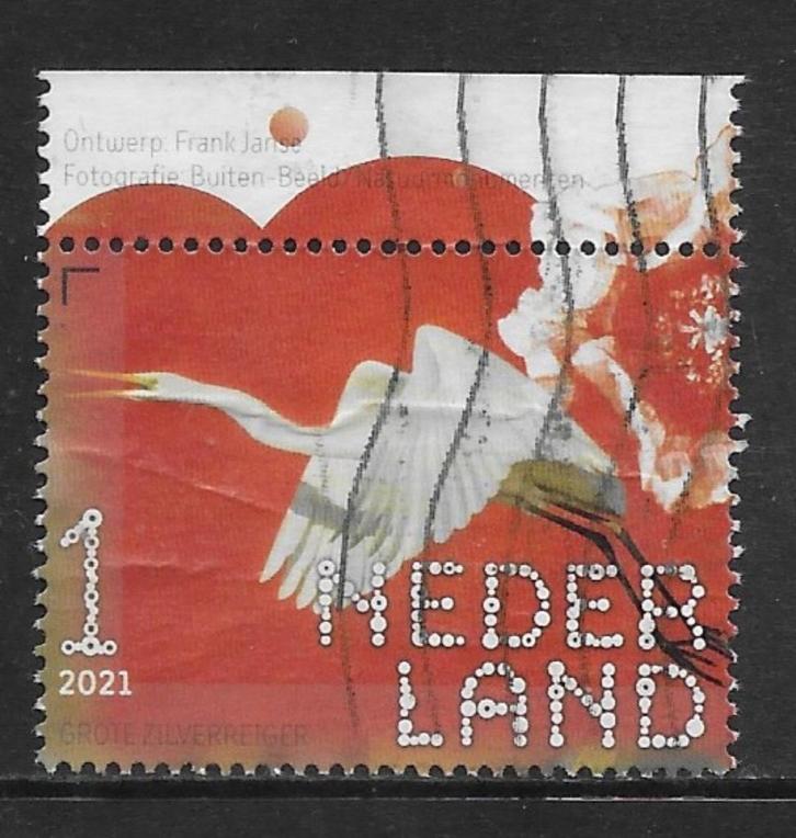 2021, De Onlanden, Zilverreiger [3911] (K0732), Postzegels en Munten, Postzegels | Nederland, Ophalen of Verzenden