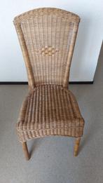 Rieten tafelstoelen, Ophalen, Gebruikt, Bruin