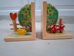 Houten Boekensteun Boerderij Dieren, Huis en Inrichting, Ophalen of Verzenden, Zo goed als nieuw, Hout, Cd's